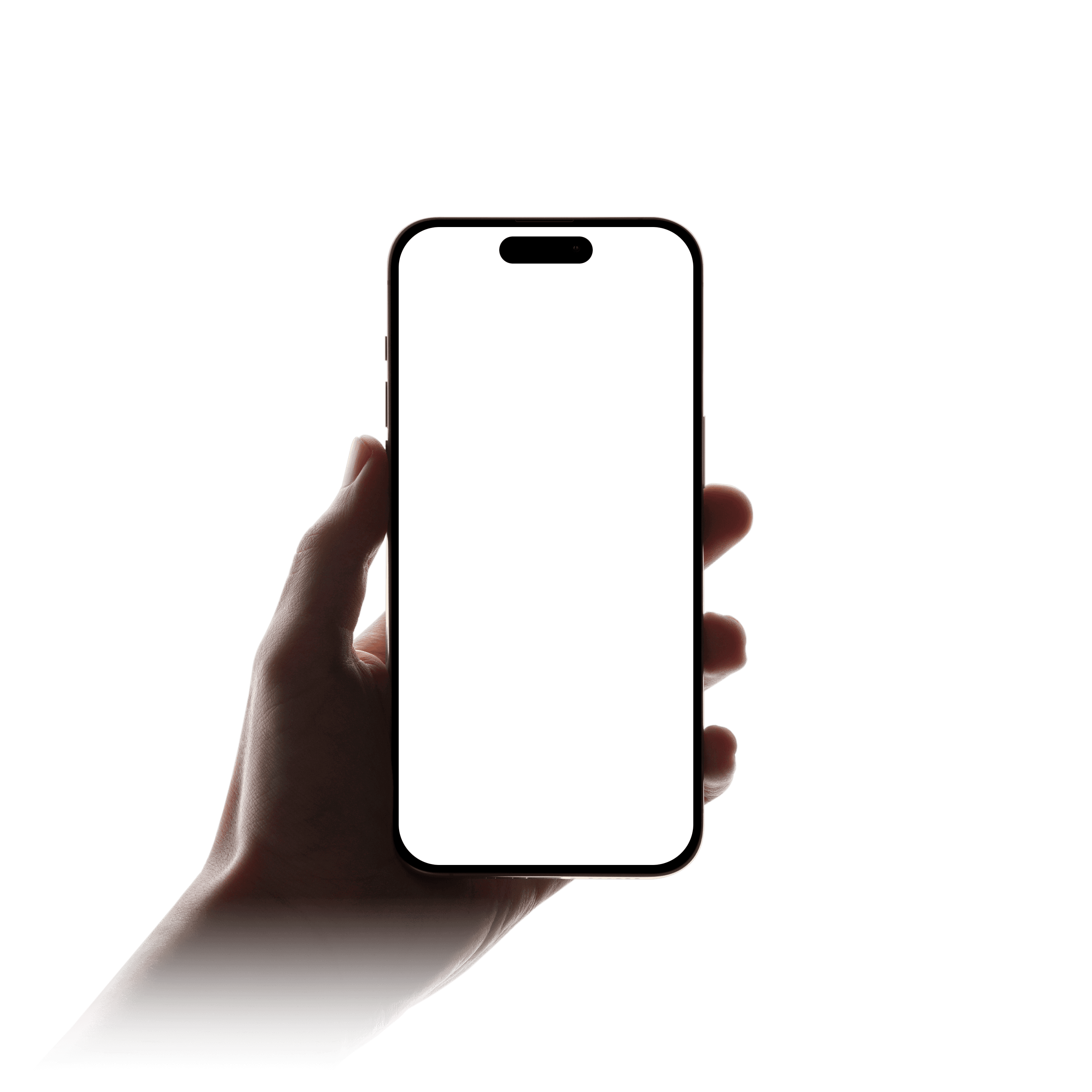 Hand holding an iPhone featuring the Hero Stuff app to sell instantly with AI