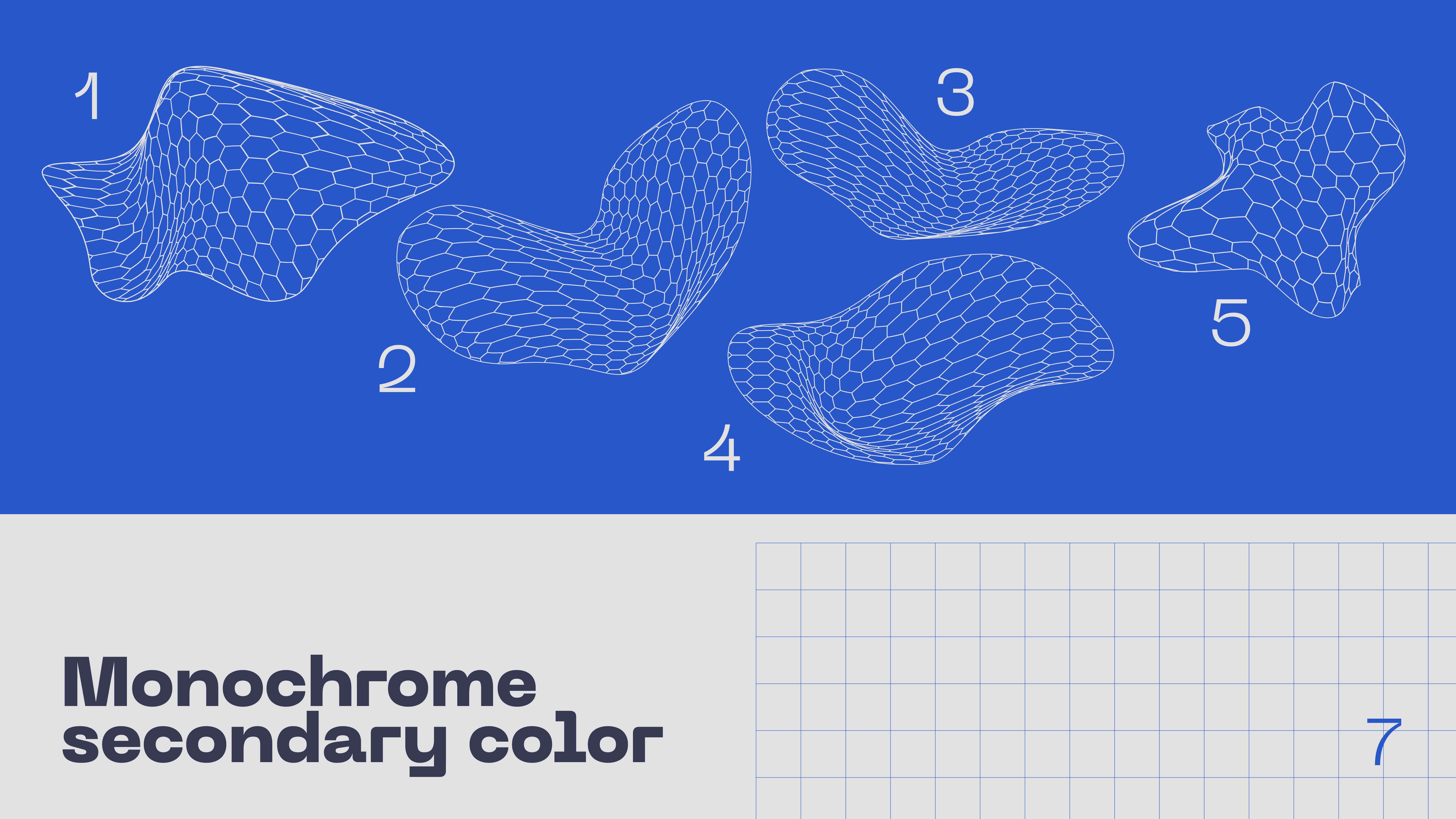 Cybee graphic patterns presentation displaying custom-designed brand visuals