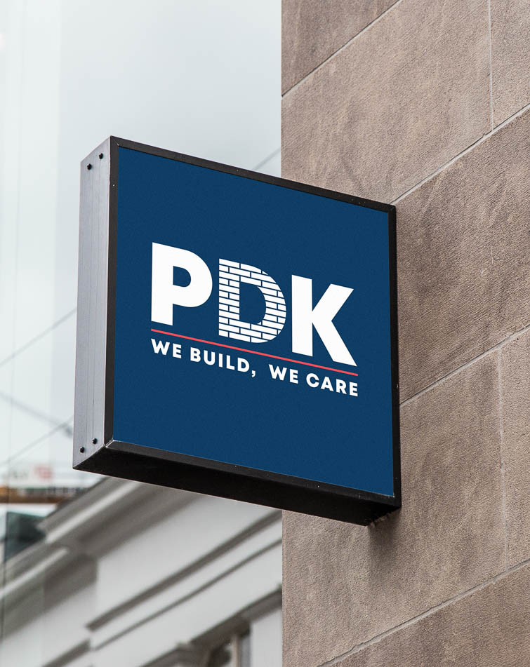 Logo-design PDK (bouwbedrijf)