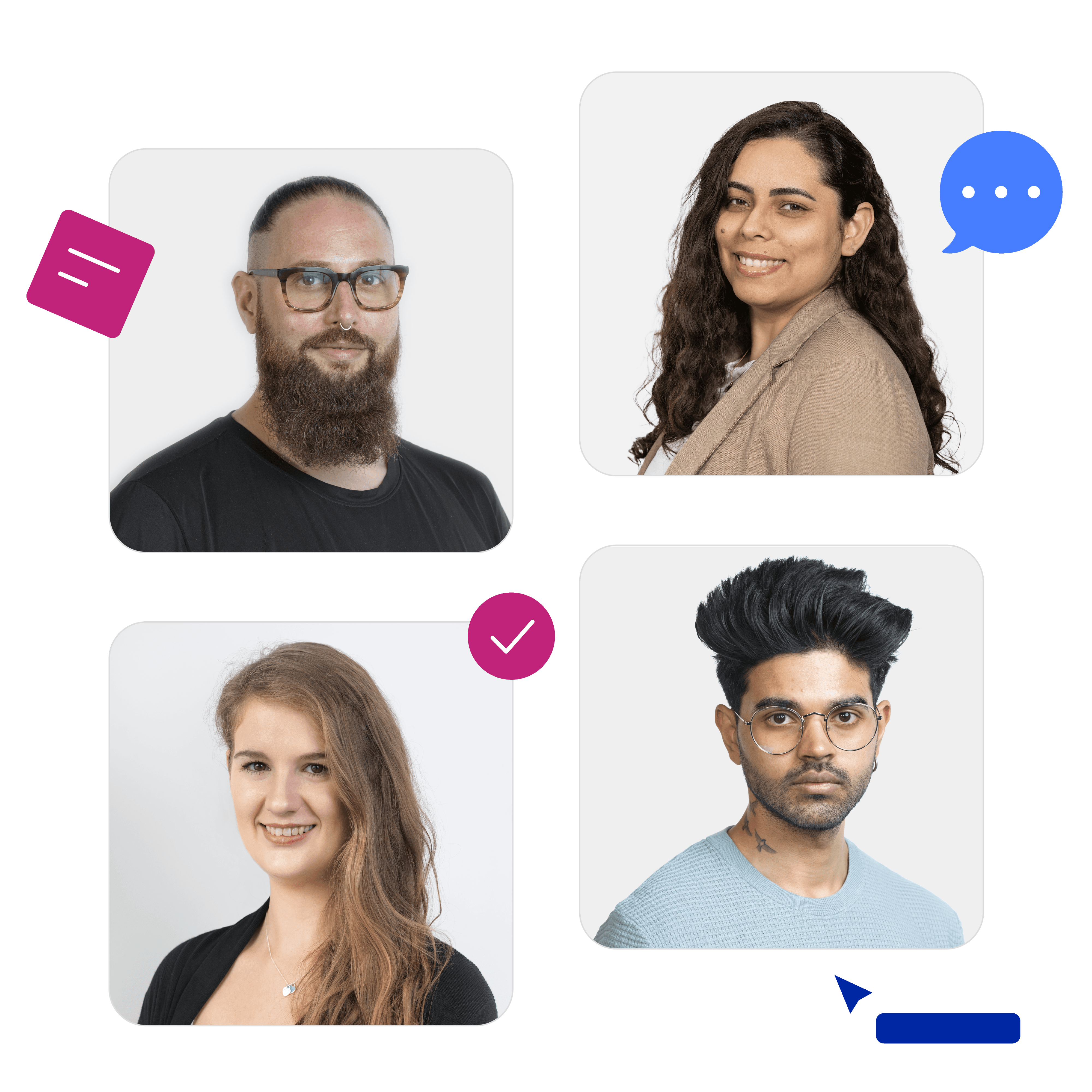 Profiles images of the Institute's career coaches