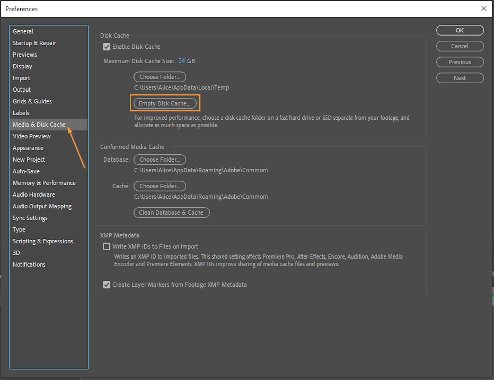 Clear Cache and Optimize Disk Usage