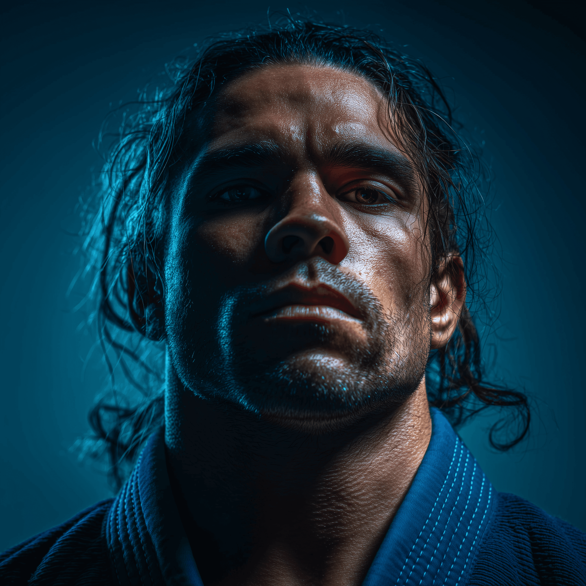 close-up of a male BJJ fighter at INNOV8 MMA gym