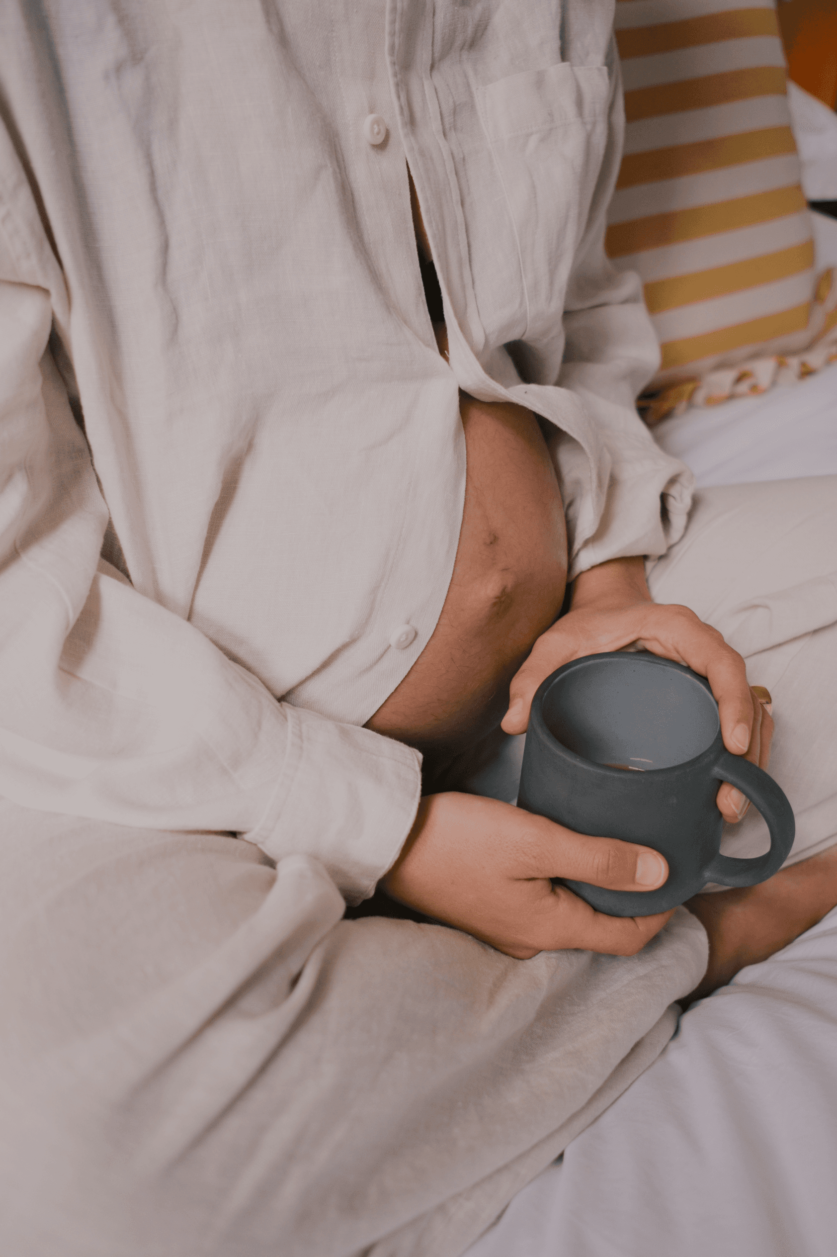 Pregnant person supported by doula in calm South East London home