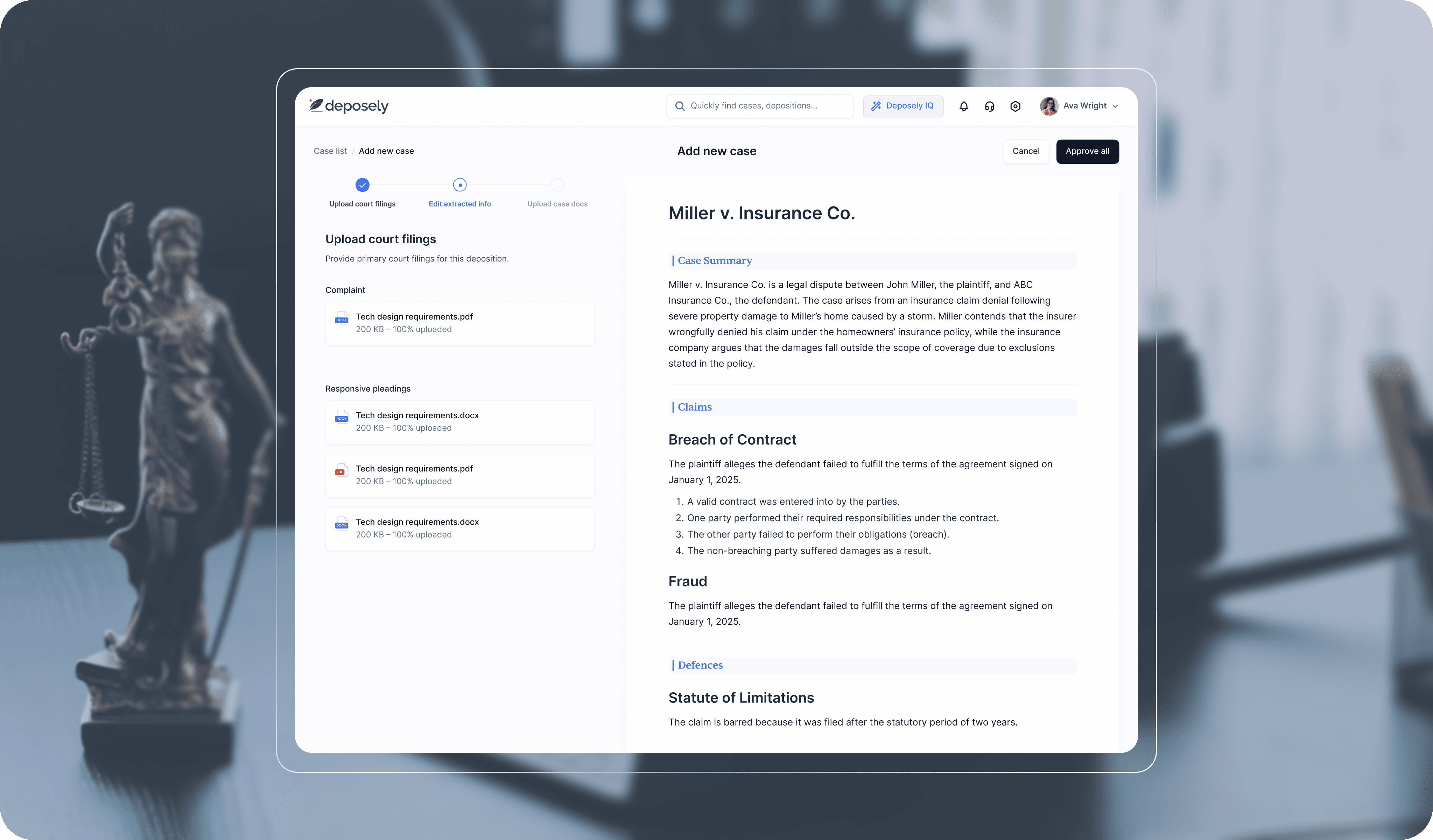 A digital document displayed on a screen, featuring text and sections in a modern interface design.