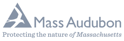 Mass Audubon logo: A bird in a triangle, with text "Mass Audubon" and "Protecting the nature of Massachusetts"