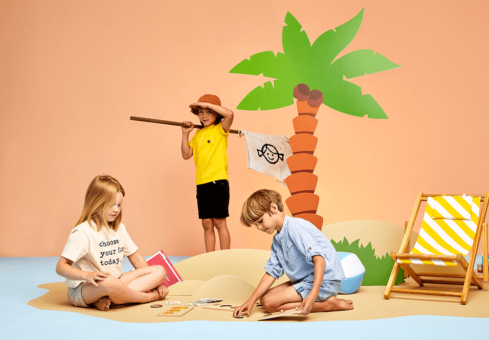 Grafisch ontwerp Rolf campagnebeeld strand