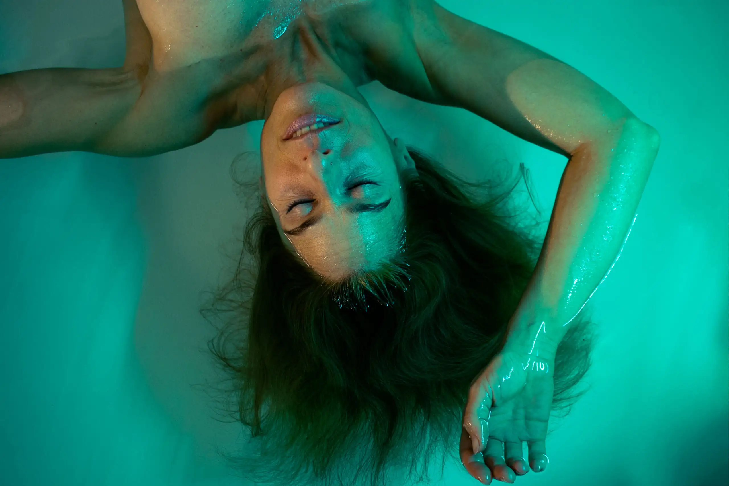 Woman Floating Peacefully