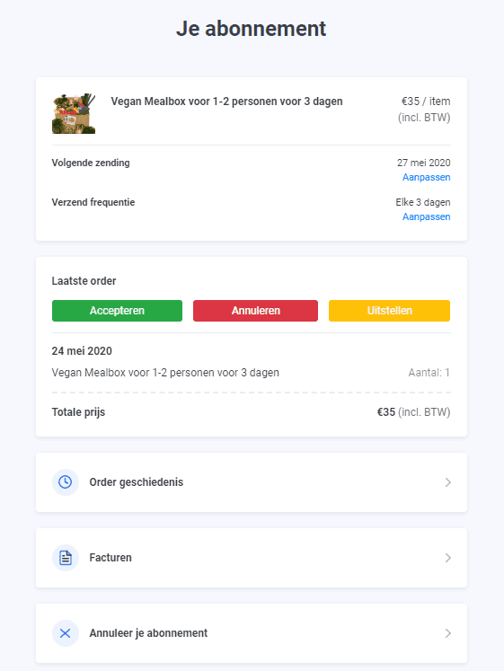 Subscription box proposition