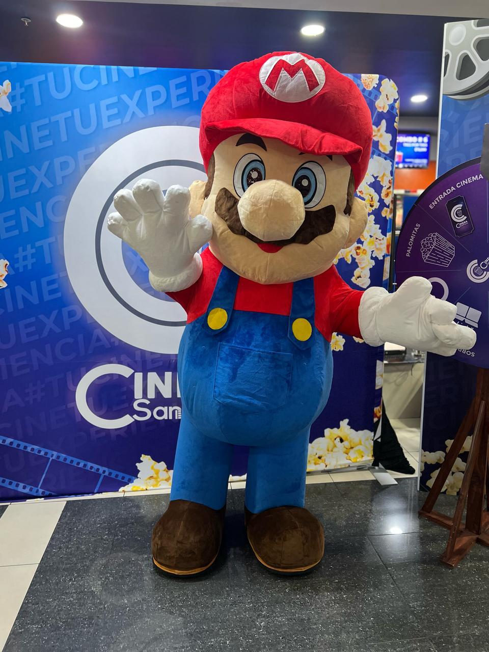 Botarga de Mario para eventos infantiles, Juegos Gigantes CR