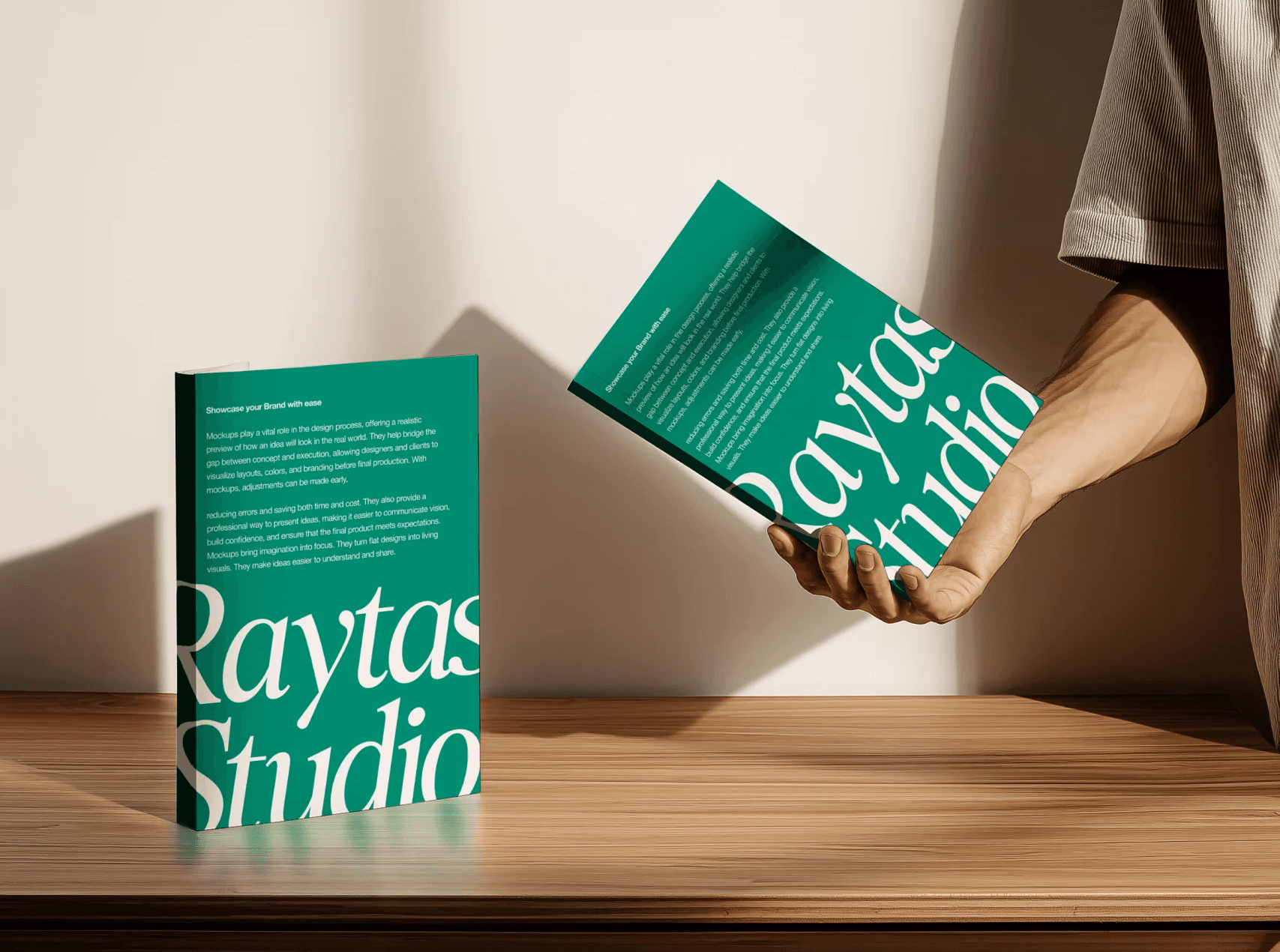 Raytas Studio book on desk