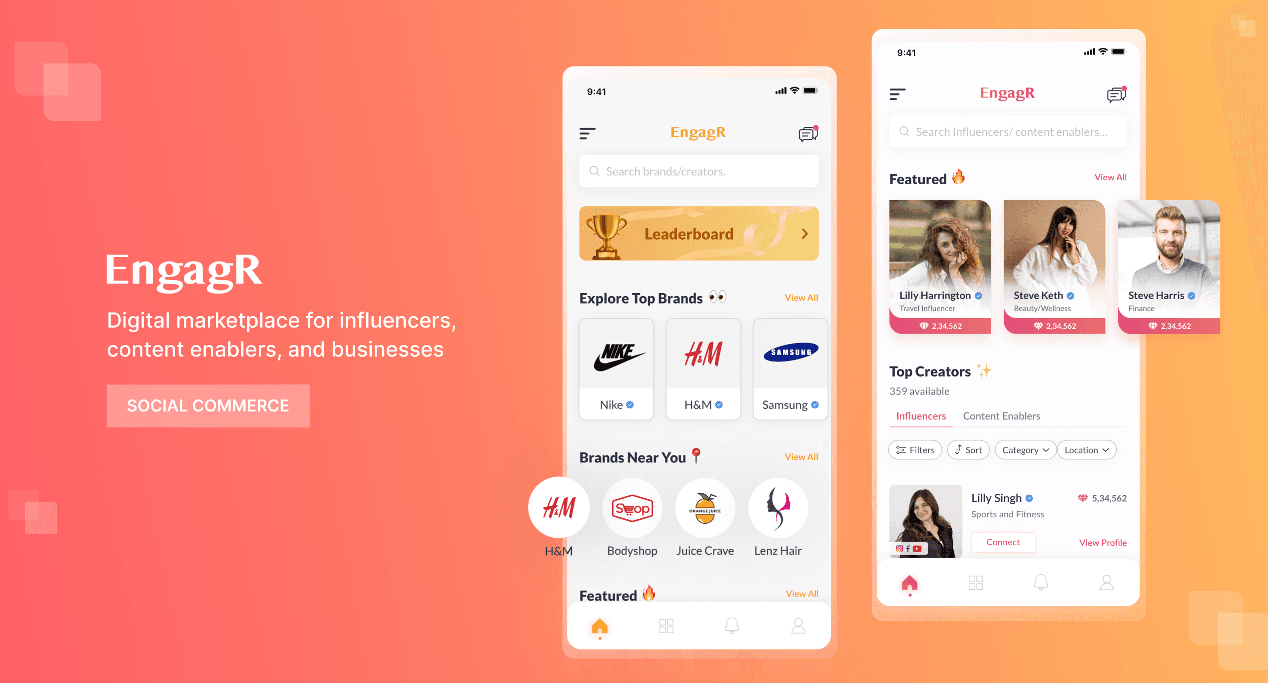 Mountain peak reflecting in calm lake at sunrise.