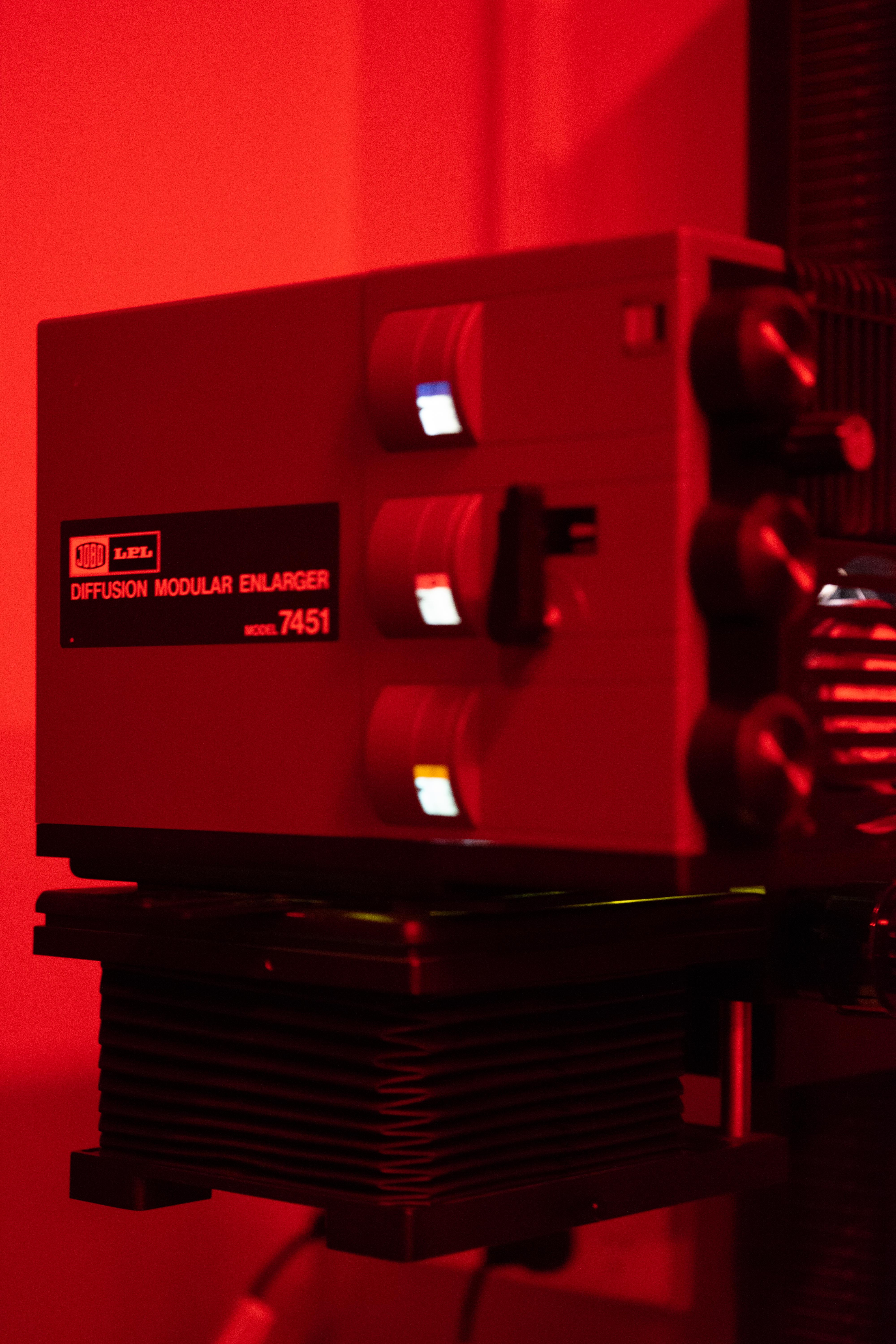 large format film enlarger in brunswick darkroom melbourne