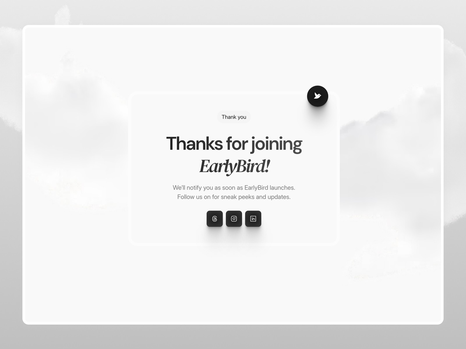 EarlyBird — 极简现代 SaaS 产品官网设计灵感