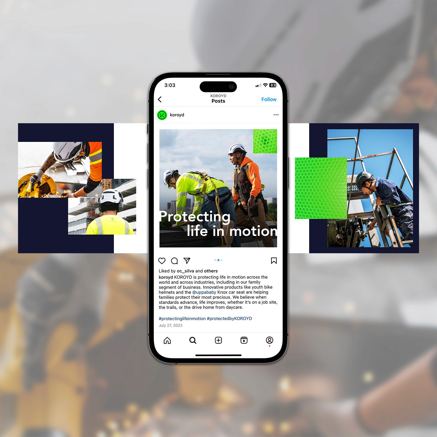 Koroyd technology construction helmets