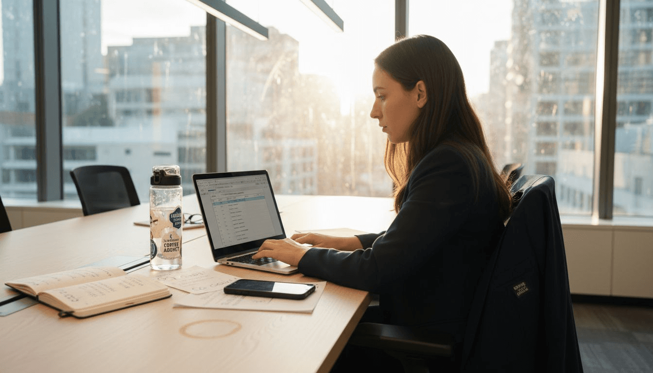 Sales rep logging weekly automation metrics