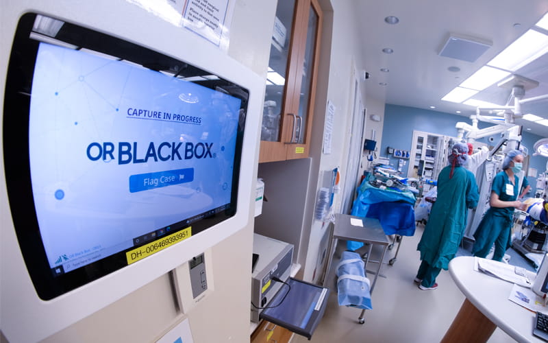 Image of an OR Black Box in an operating room.