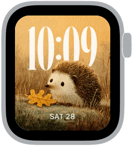 chestnut hollow Apple Watch face preview 2 featuring autumn.