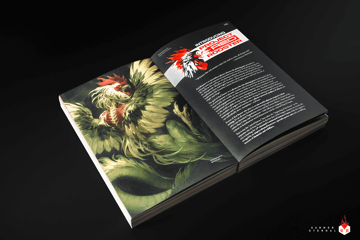 Red Rooster introduction page from the Summer Eternal Anthology