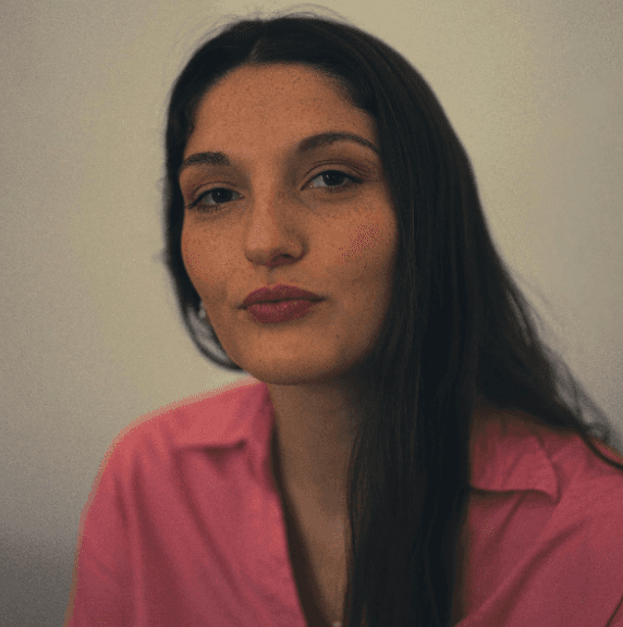 Person portrait indoors with soft lighting