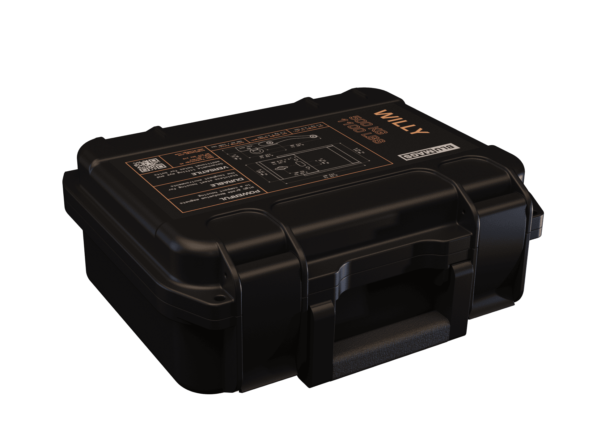 Underwater magnet Willy casing