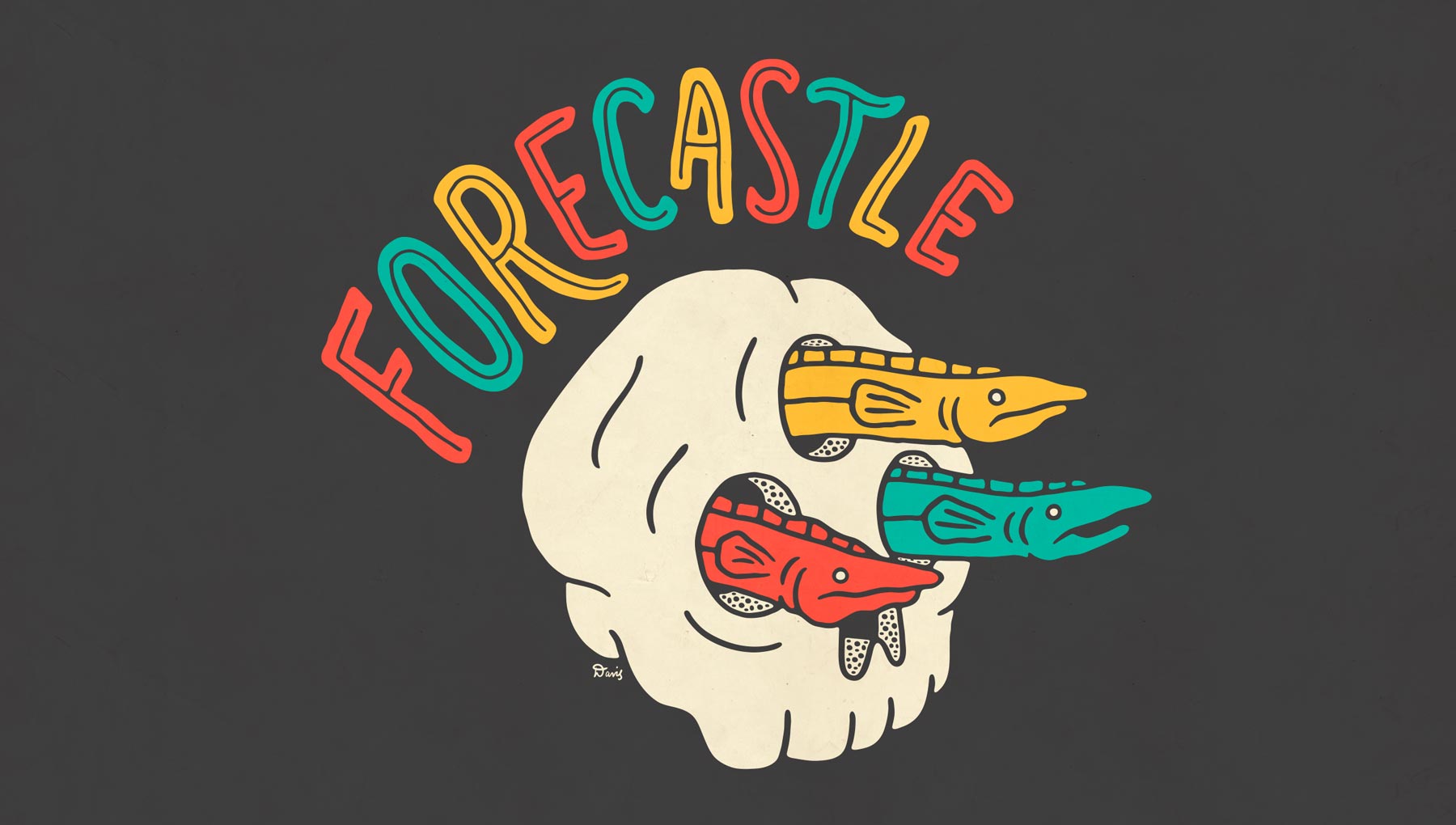 Image of the Forecastle Skull used for merch