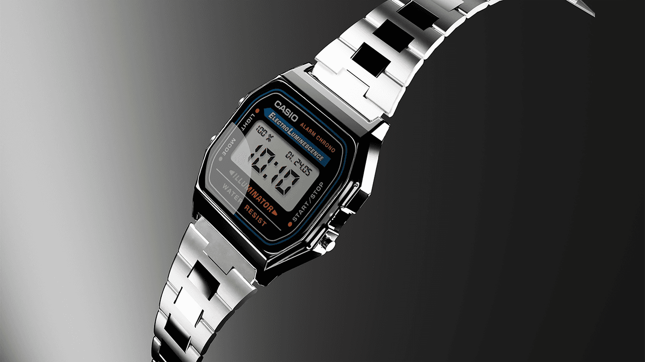 speaker with a half white half green background