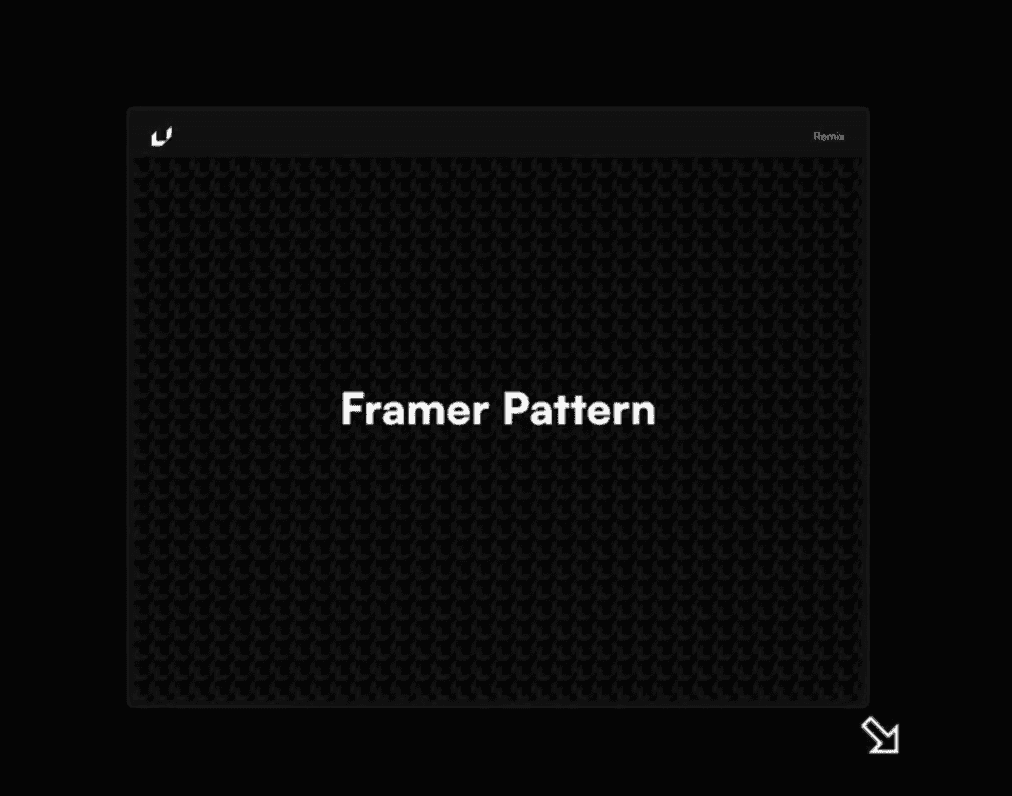 Framer BG Pattern component built by Doruk Kavcioglu