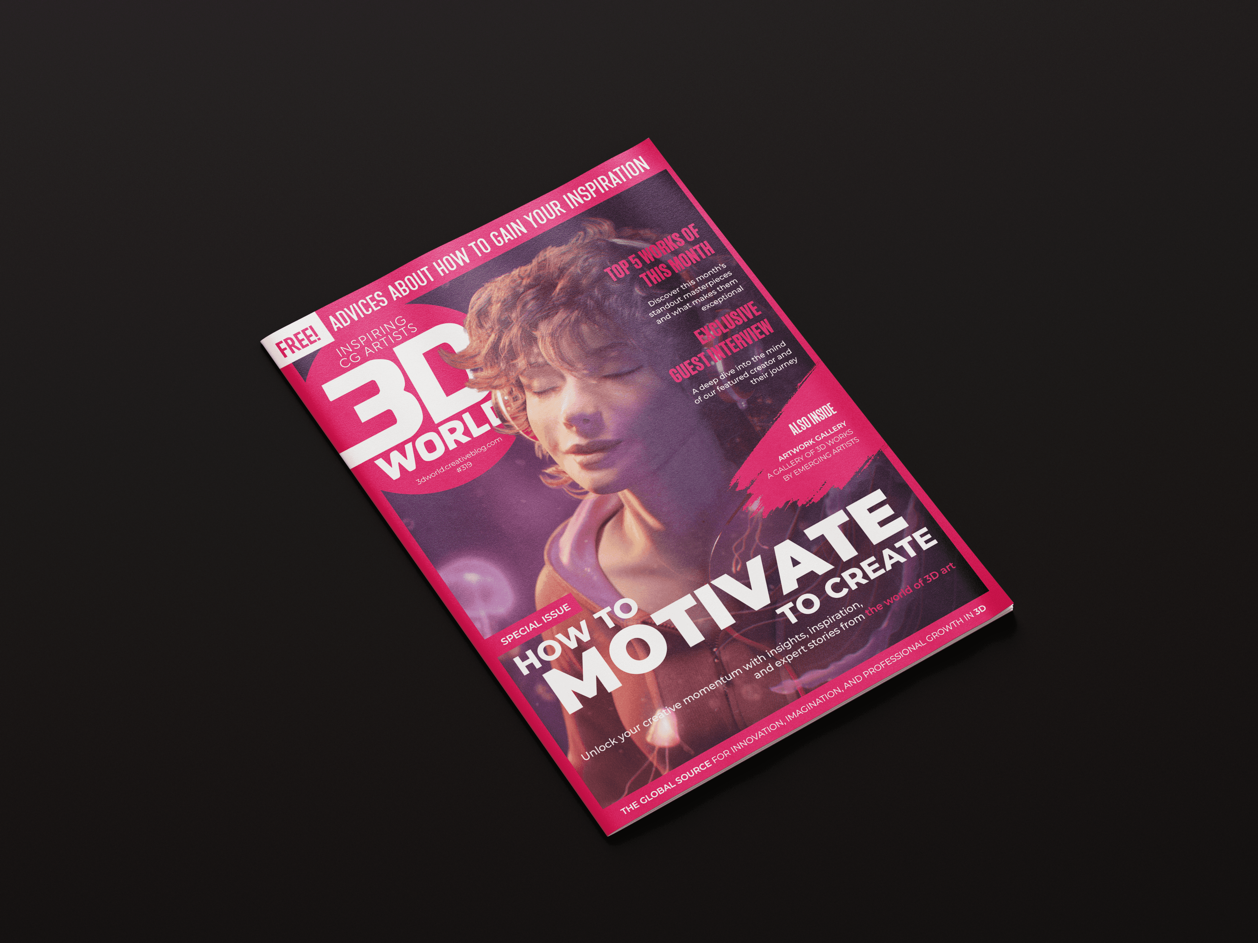 3D World Magazine Mock Up 1
