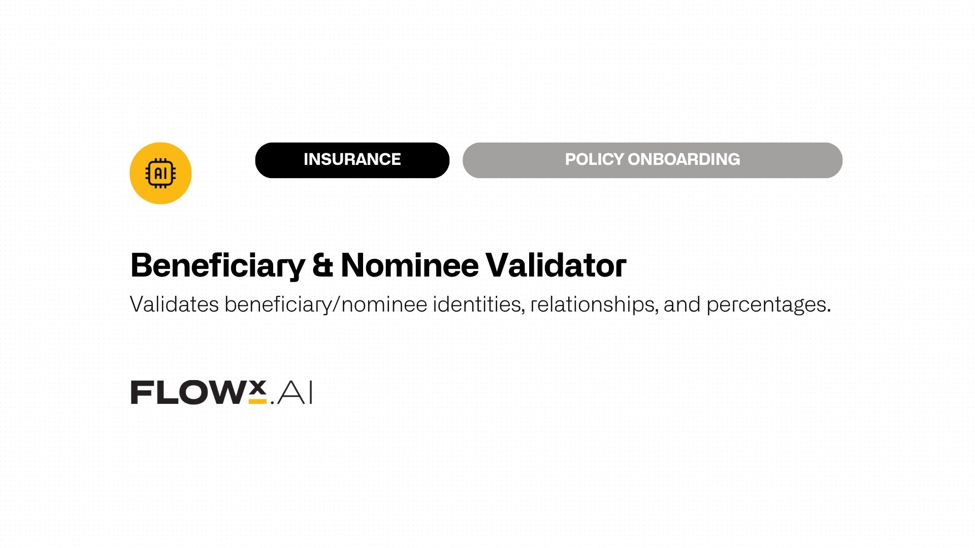 Beneficiary & Nominee Validator