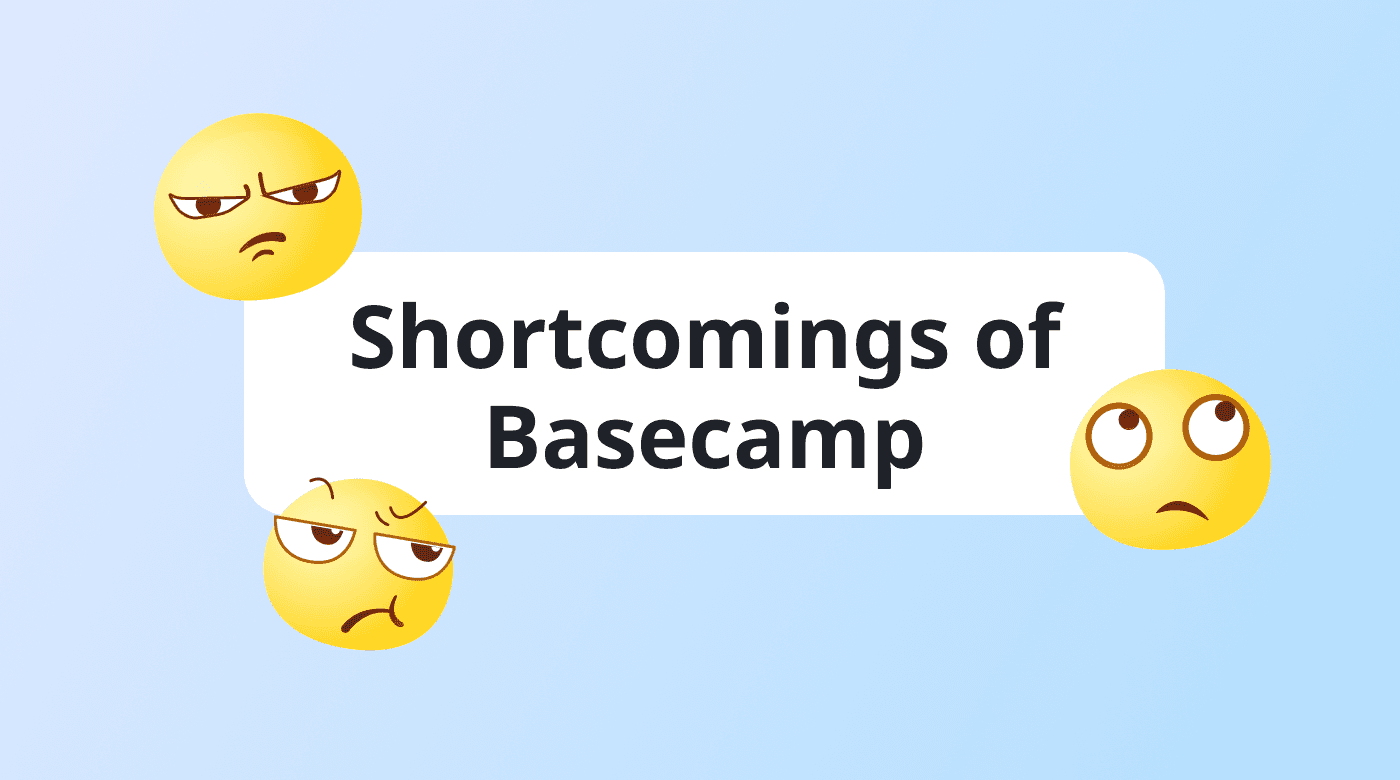  Illustration of a pros and cons list for Basecamp