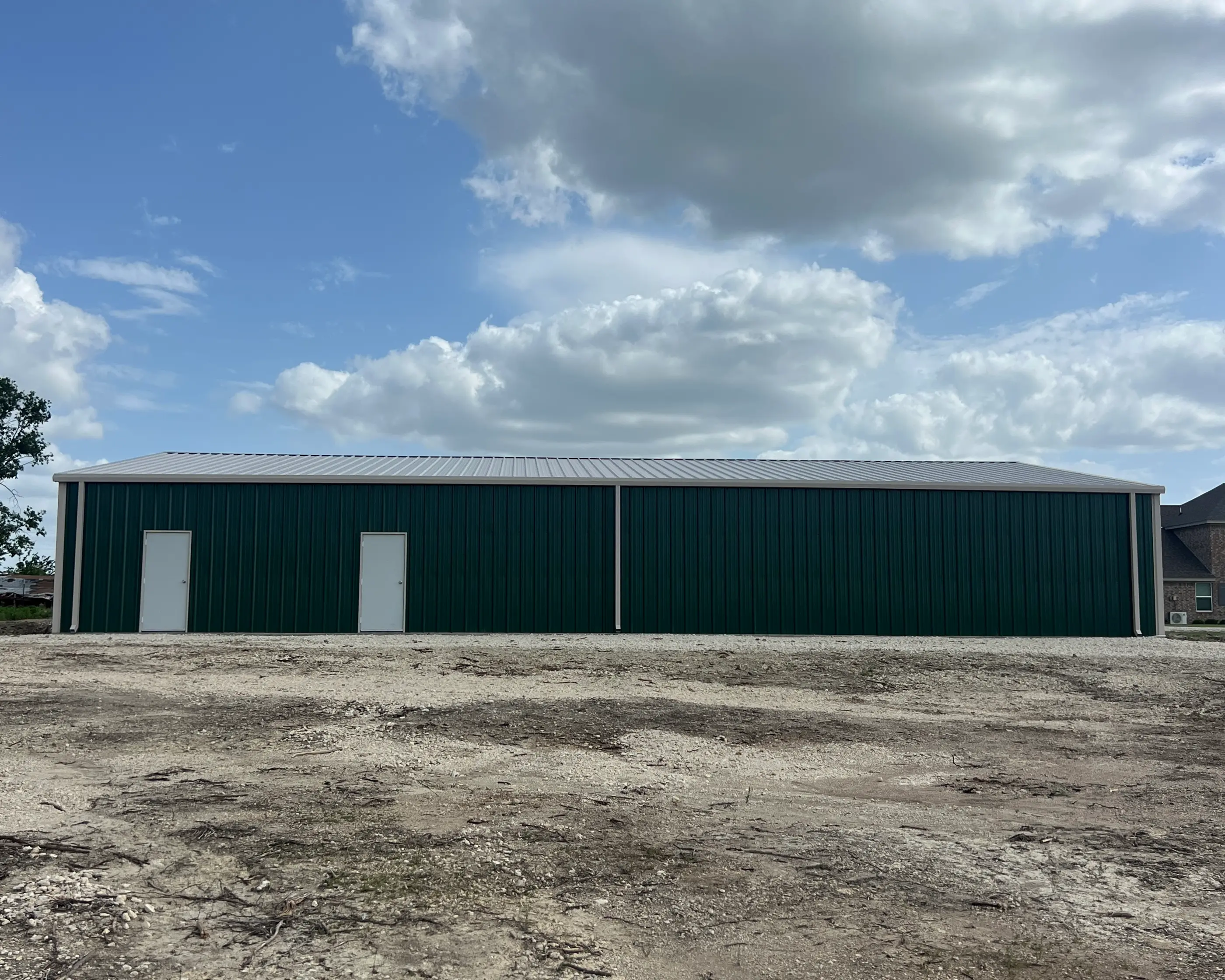 Two Tier Ag Barn: Rear View Gatesville, Texas Perks Metal Works