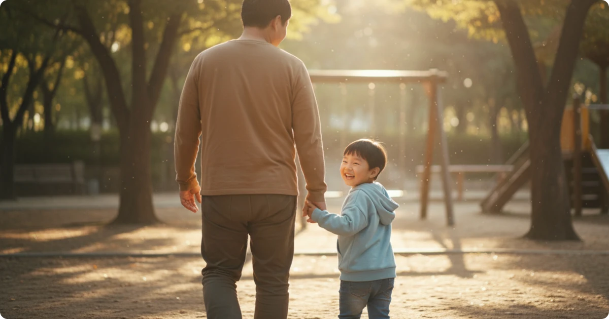 아동학대 없이 행복한 아이의 모습