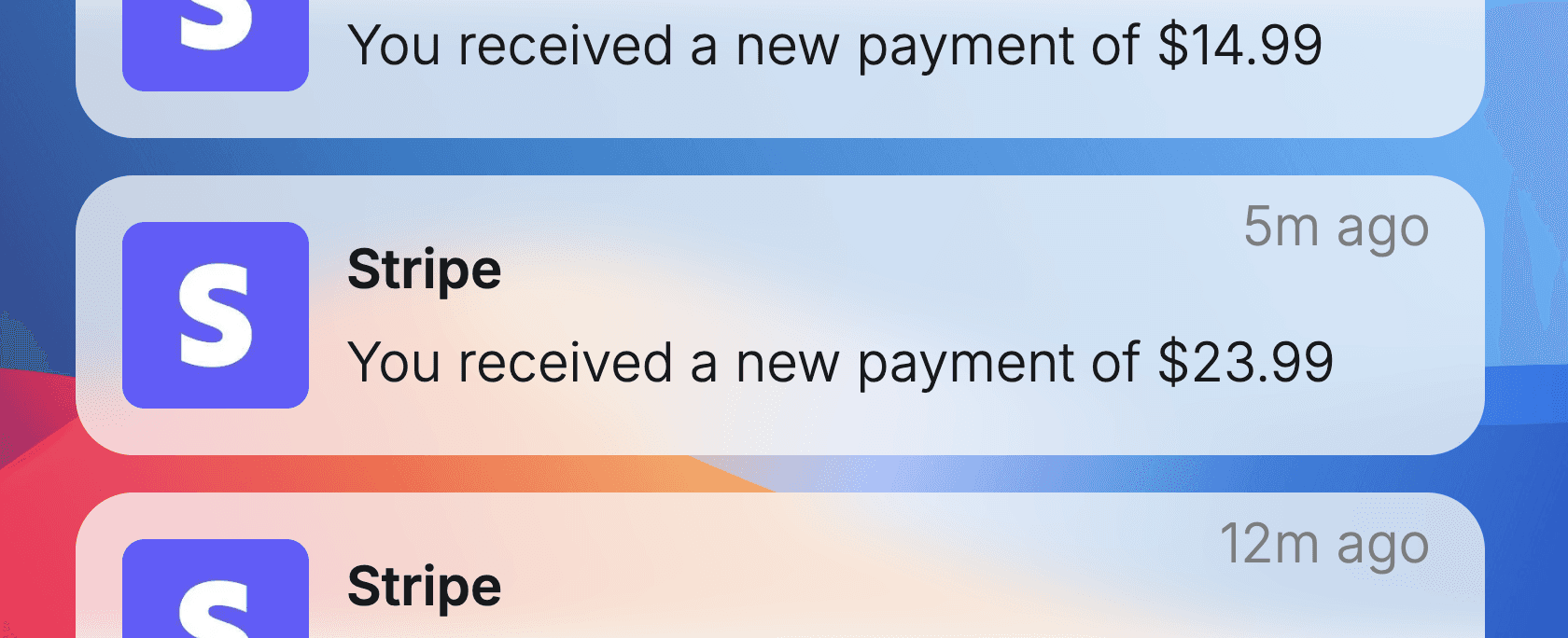 Anything dashboard showing the Accept Payments section for connecting Stripe