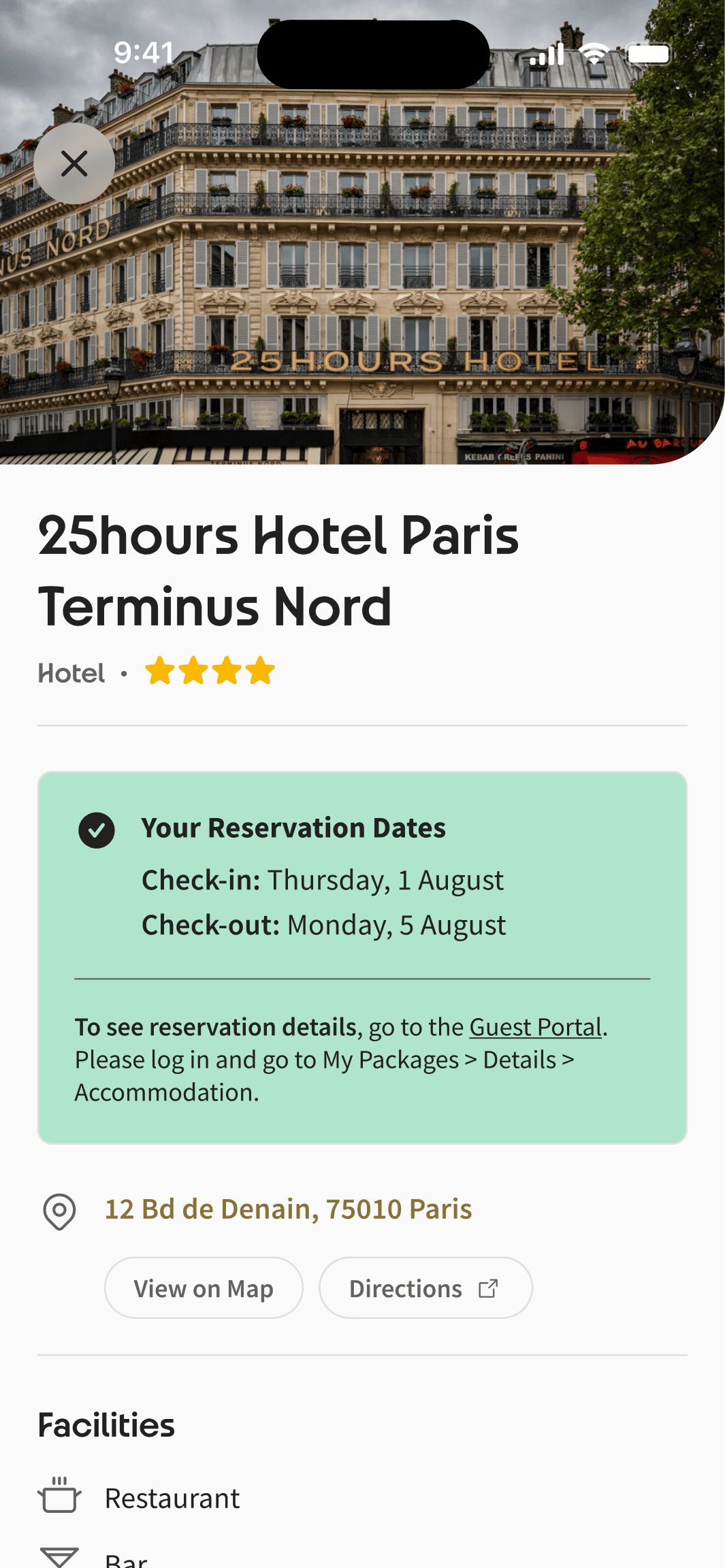 Accommodation Details