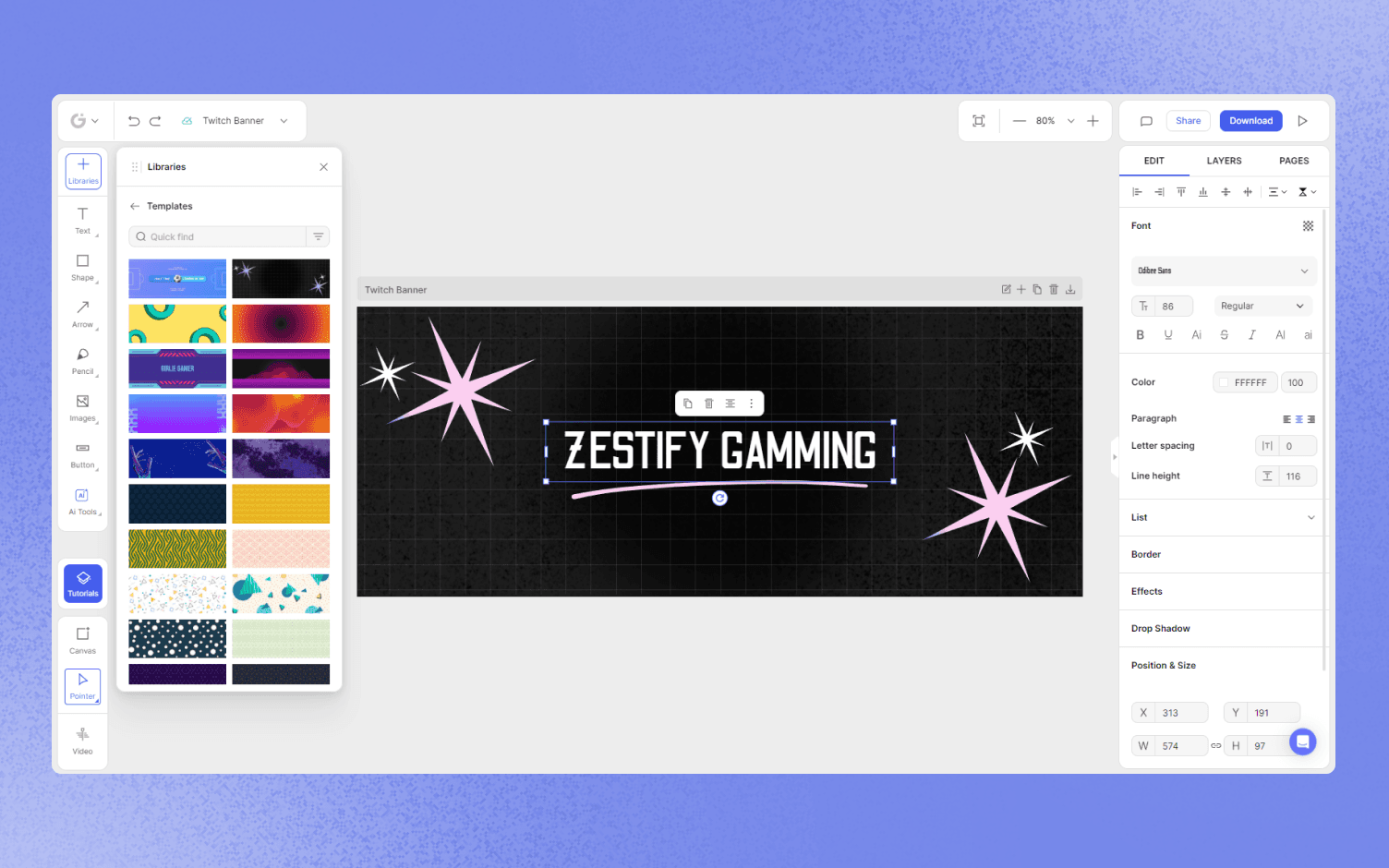 twitch banner logo example