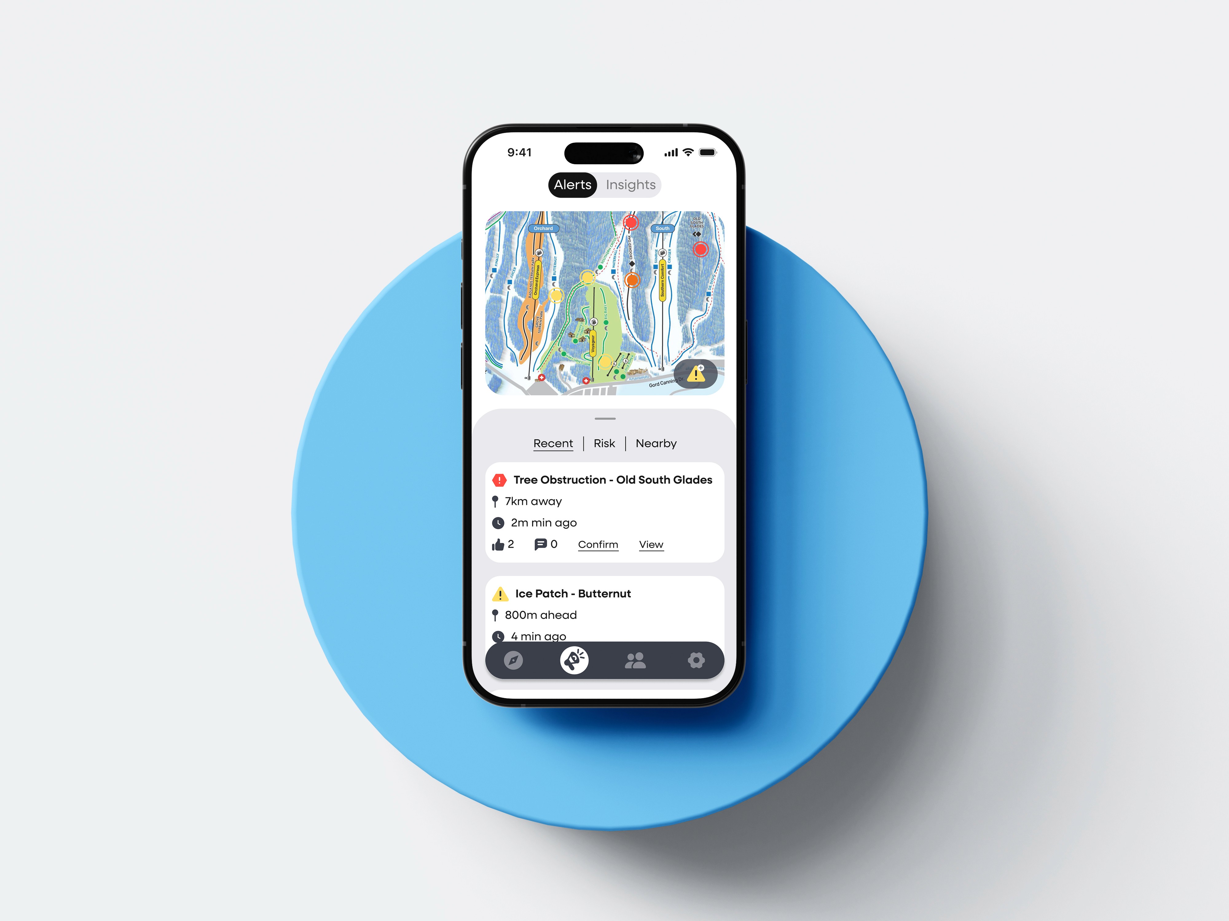 Multiple smartphone screens displaying a transit navigation app with walking directions and nearby station options.