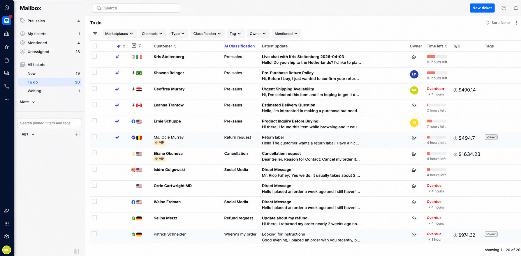 eDesk ecommerce help desk