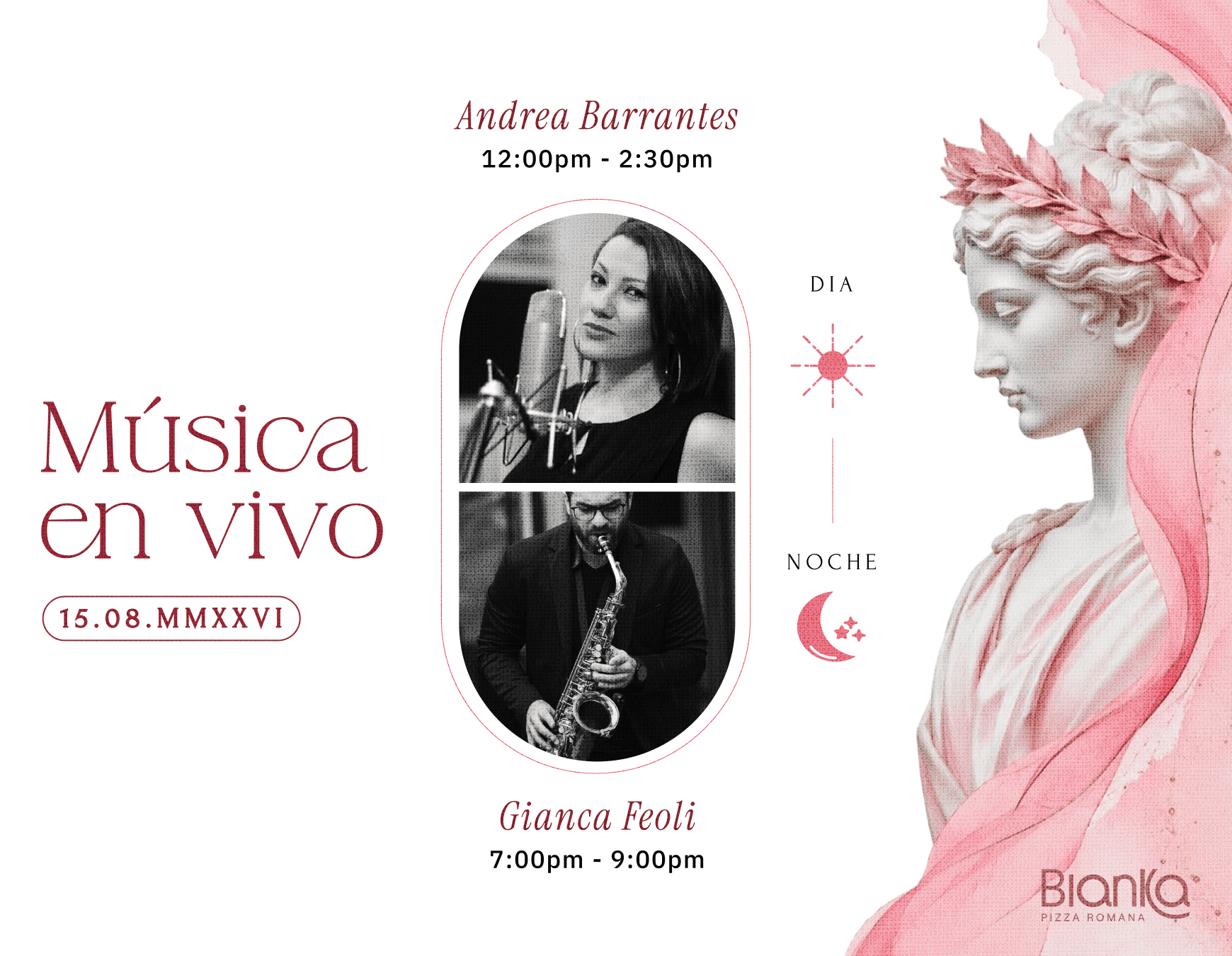 Música en Vivo Día de las Madres Agosto 15 2026