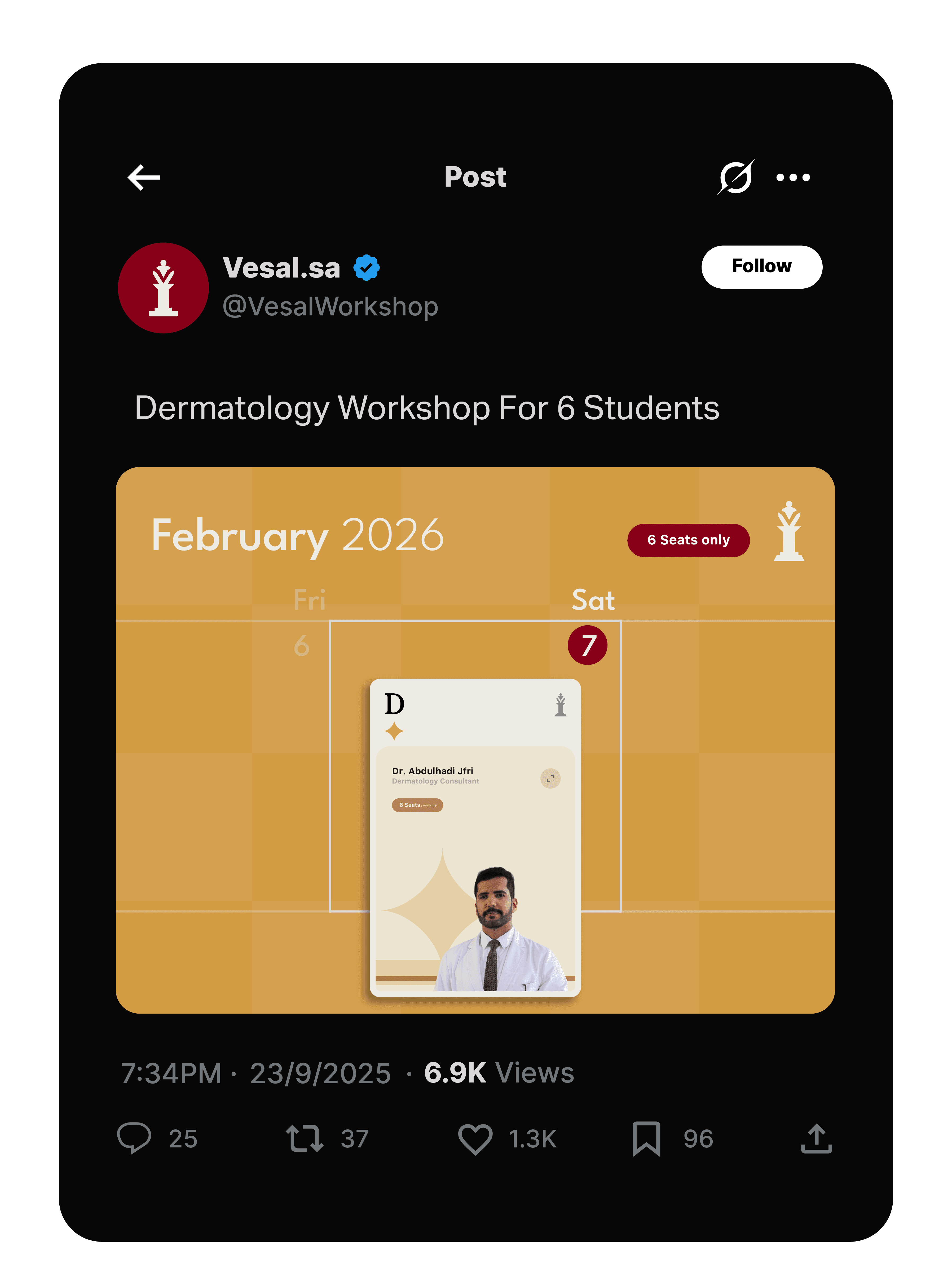 Dermatology Card Announcement 