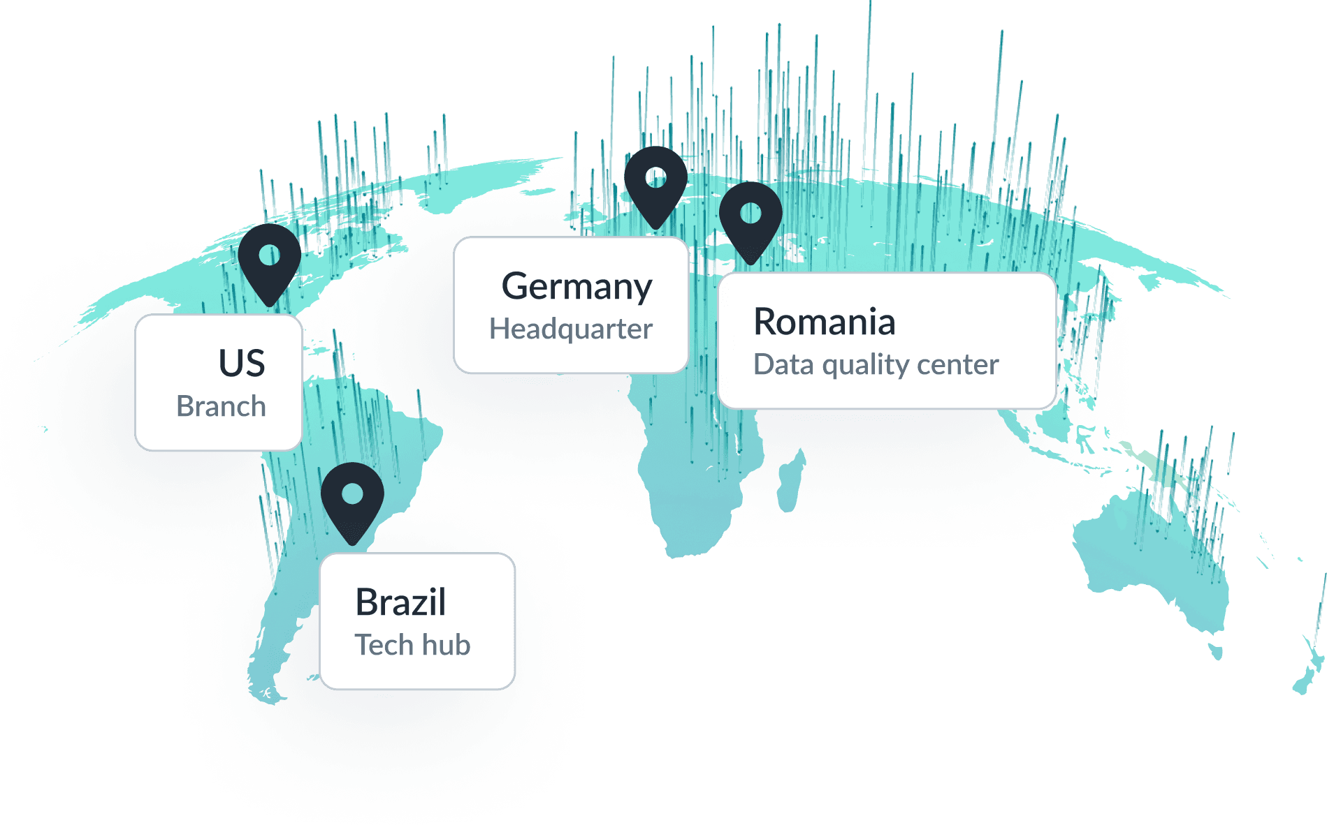 Global offices markers