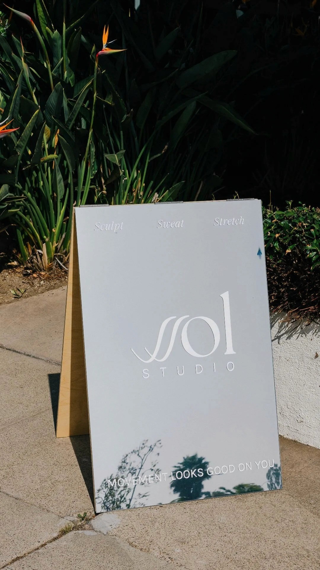 Sign outside Ssol Pilates Studio