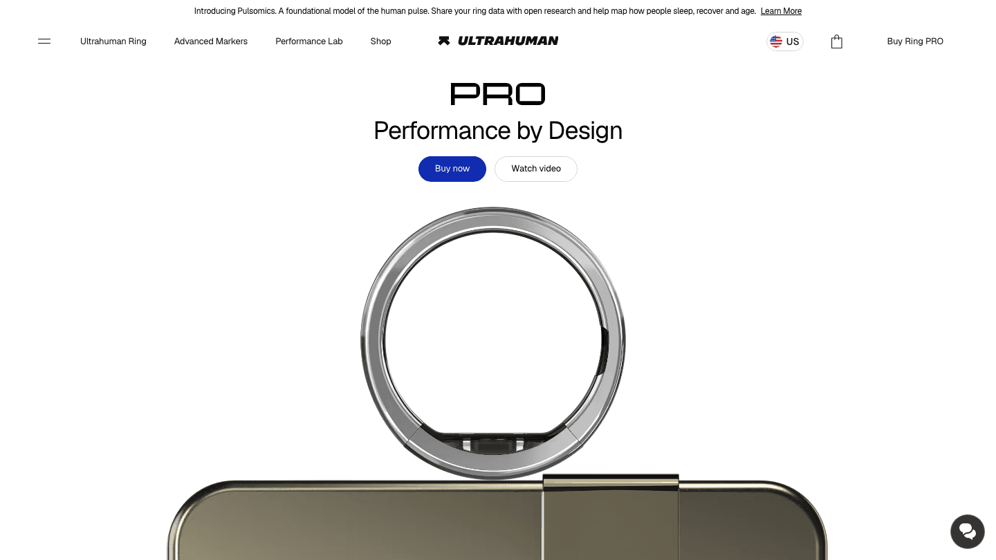 Ultrahuman Ring Pro product page