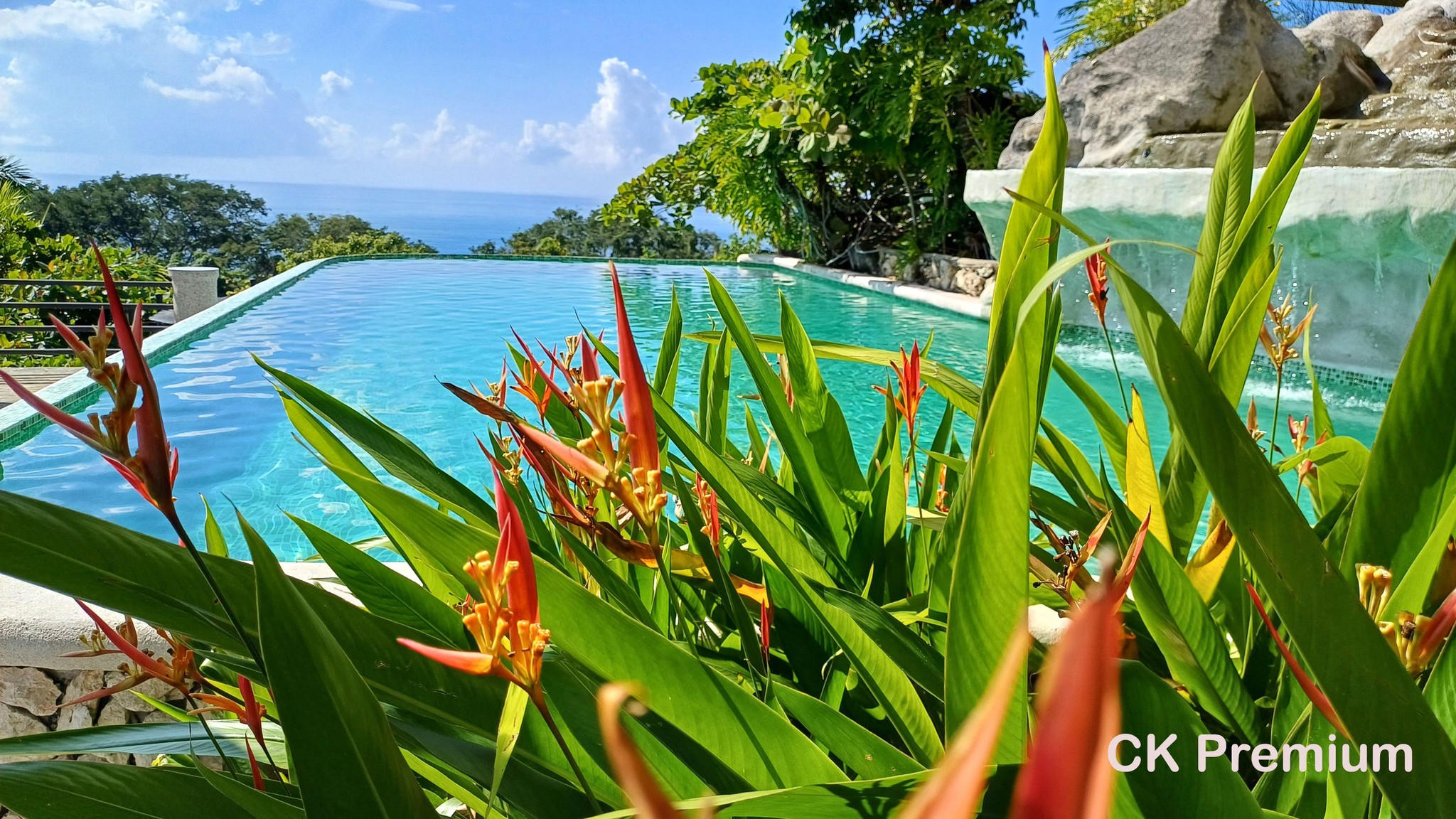 Bazén v Parador resort - Quepos, Kostarika.