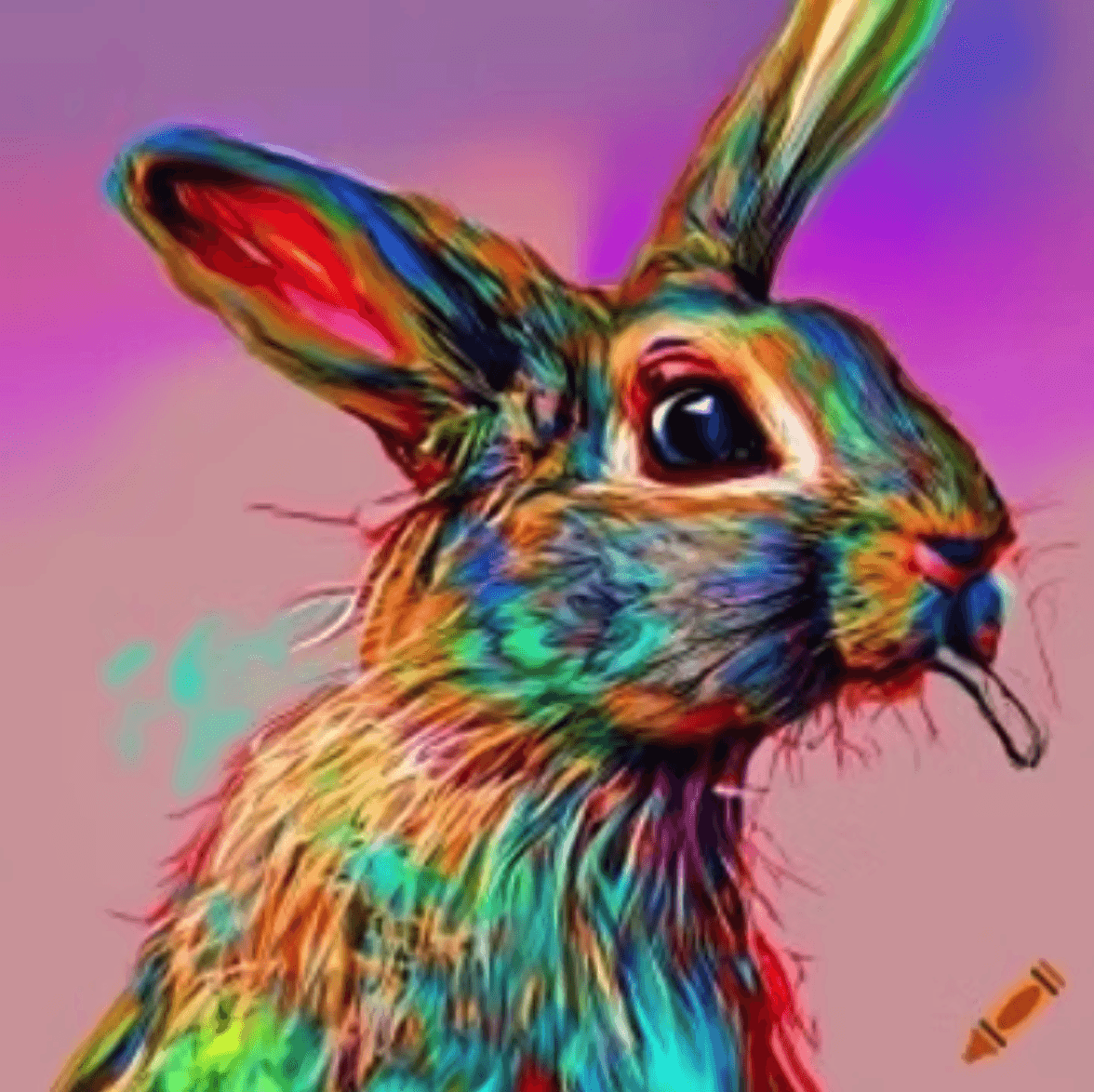 Colourful illustration of Brer Rabbit — Generated with Stable Diffusion AI