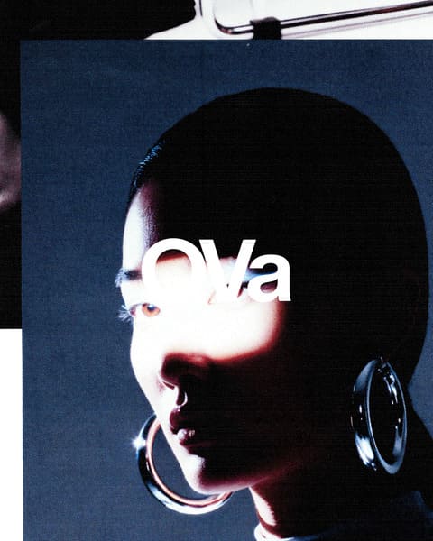 Ova's logo showcase against an image.