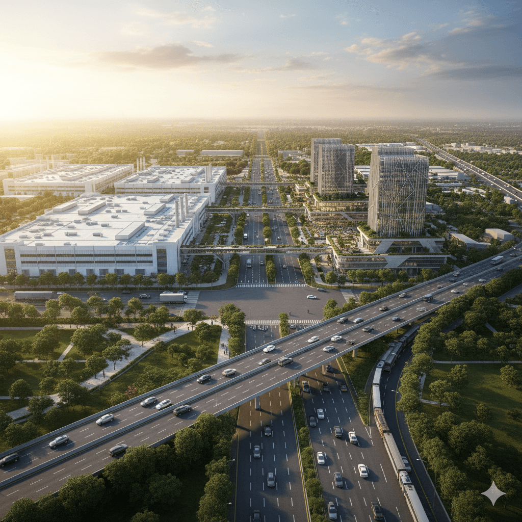 Strategic industrial location with expressway connectivity by m3m in GIC Manesar, Gurugram