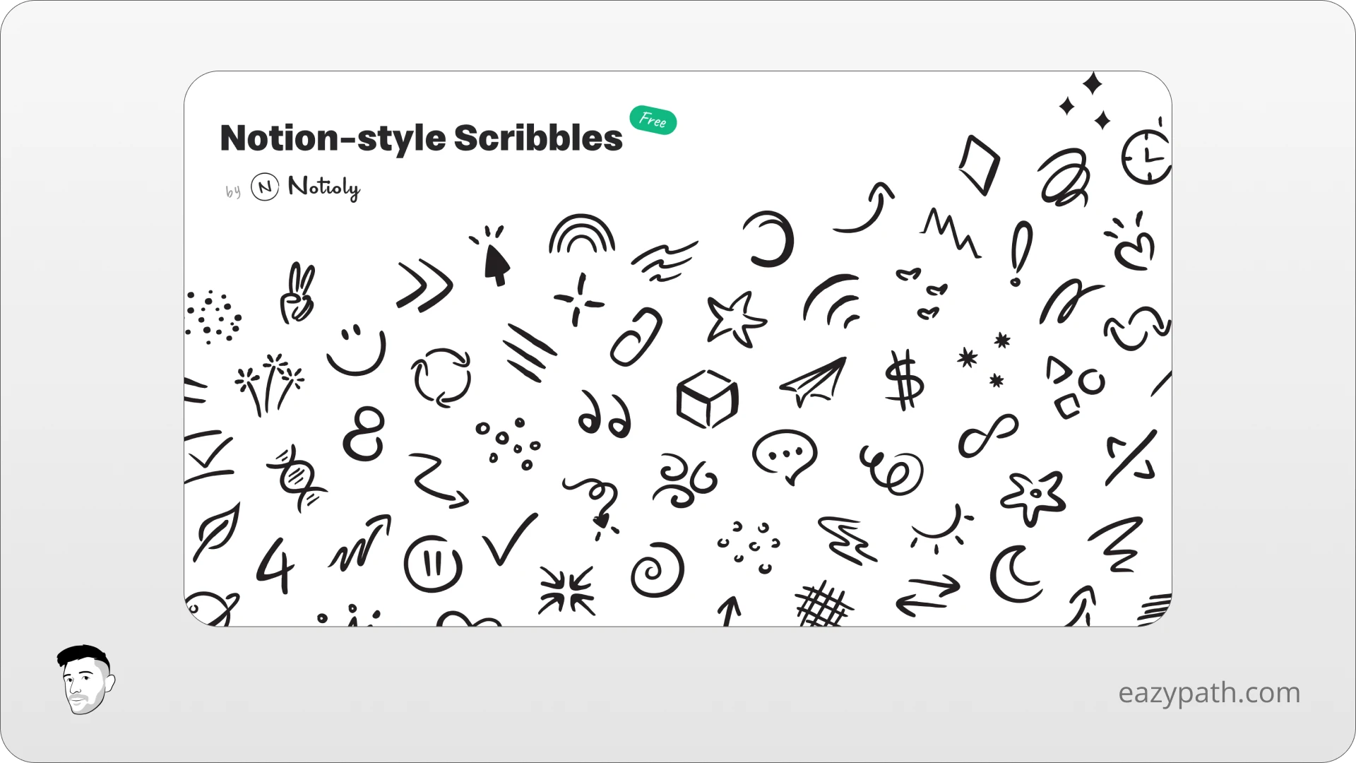 Notion-style Scribbles - Free Set