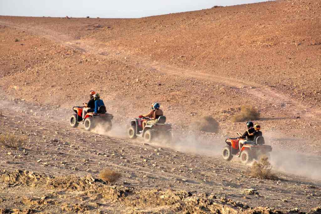 quad biking in agafay desert