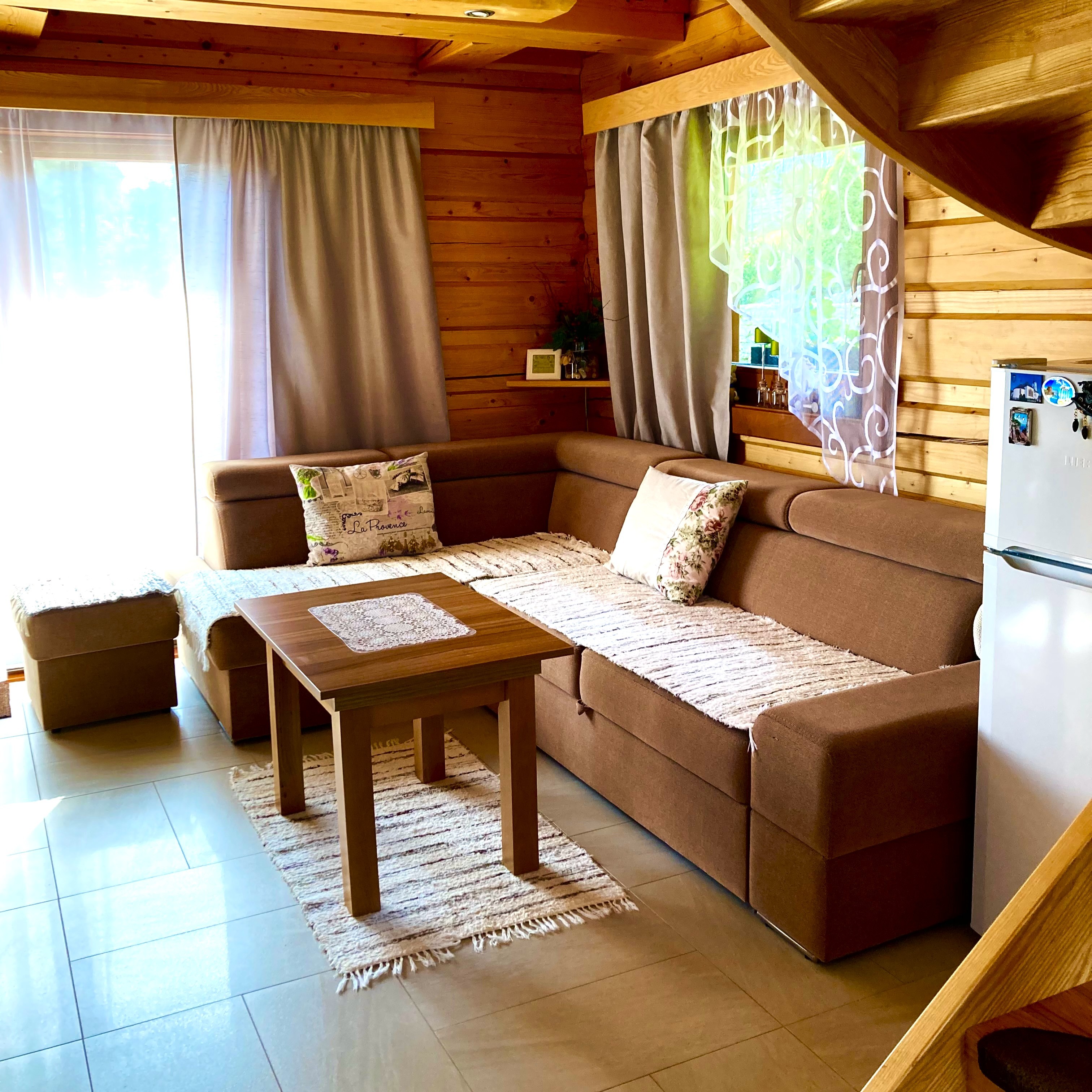 obývacia miestnosť chata Romantik