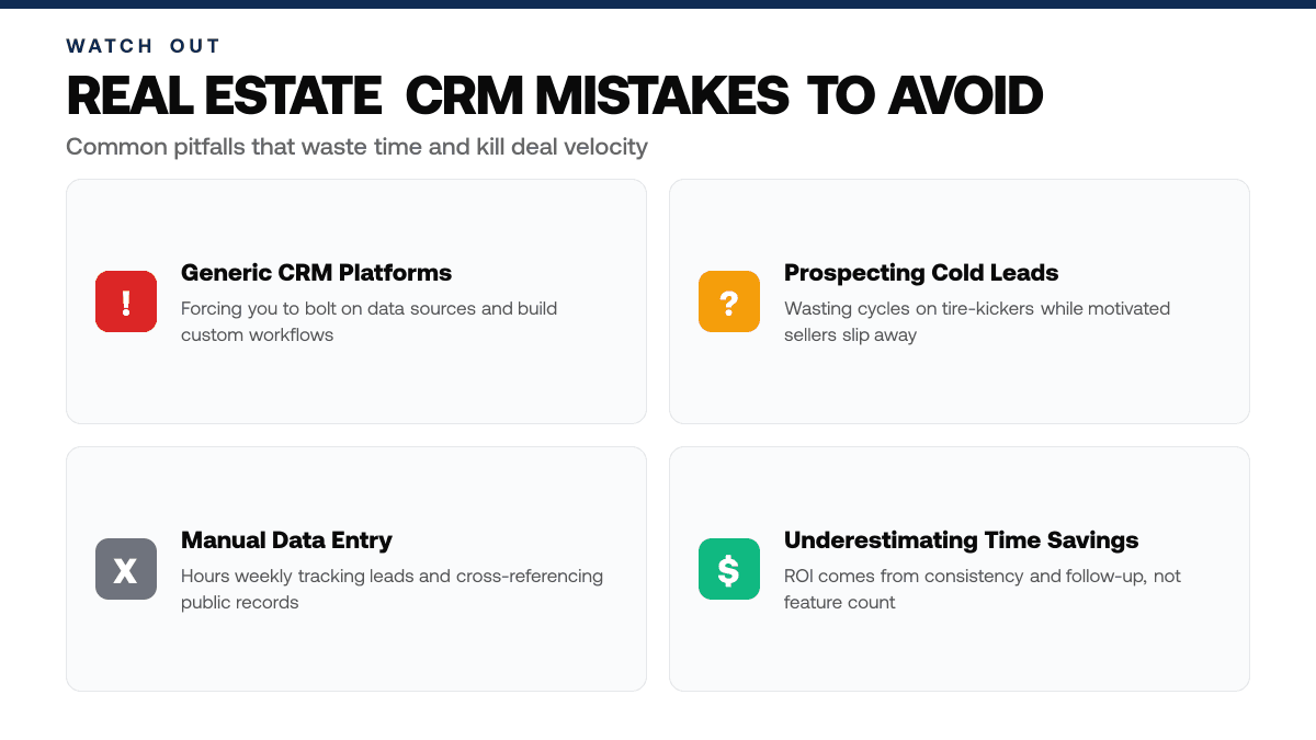 What's the Best Real Estate CRM: Answered — warning-callouts